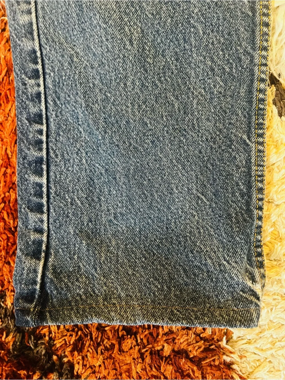Men's Levi 505 Distressed Blue Denim Jeans